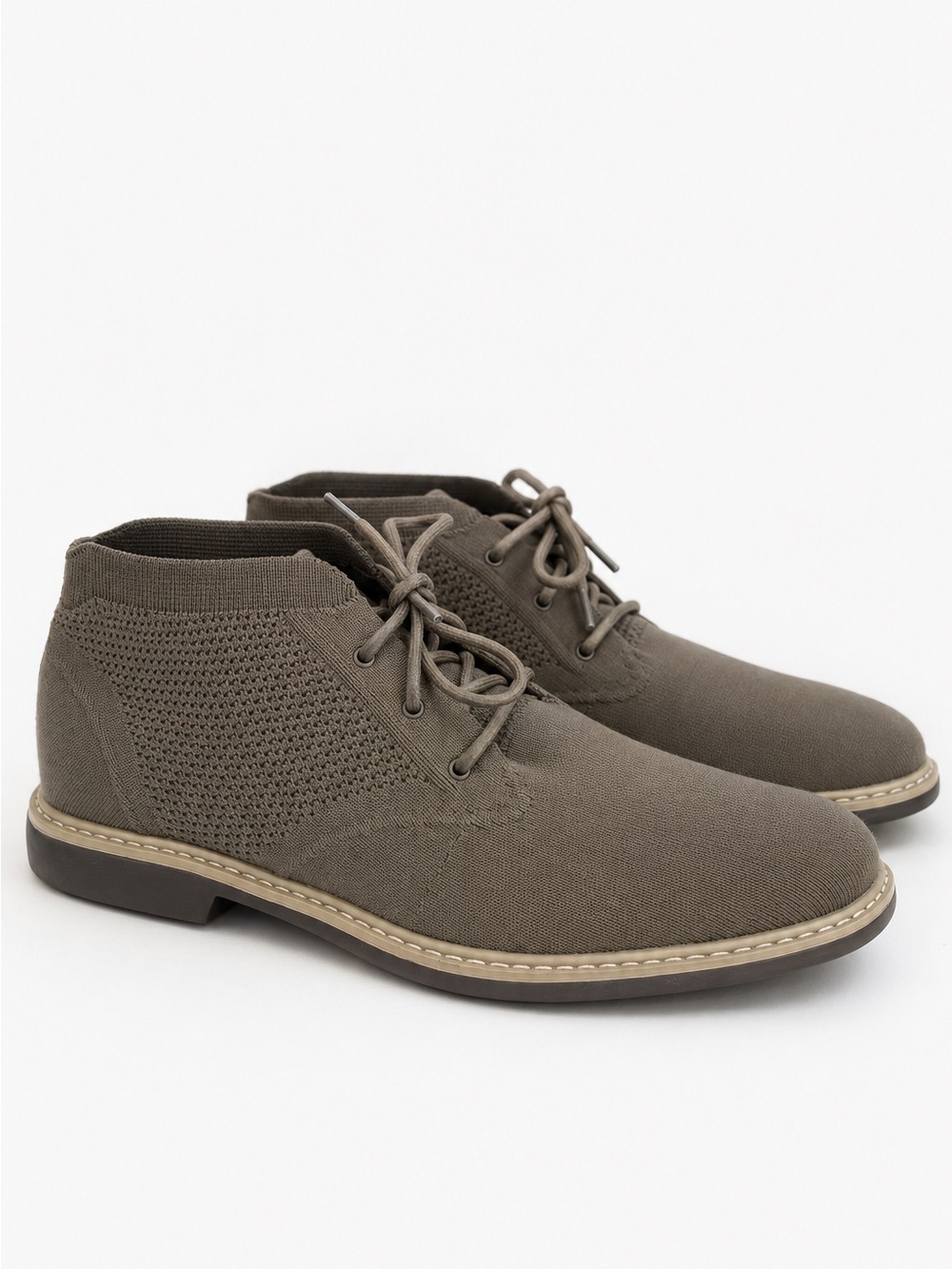 Mark Nason Los Angeles Knit Chukka Boots  Gray Men’s Size 10 Lightweight Comfort